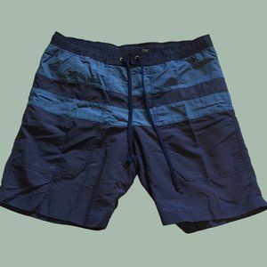 Blue stripe Eddie Bauer Men's M swim trunks